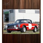 Металлическая табличка Fiat Abarth 124 Rally